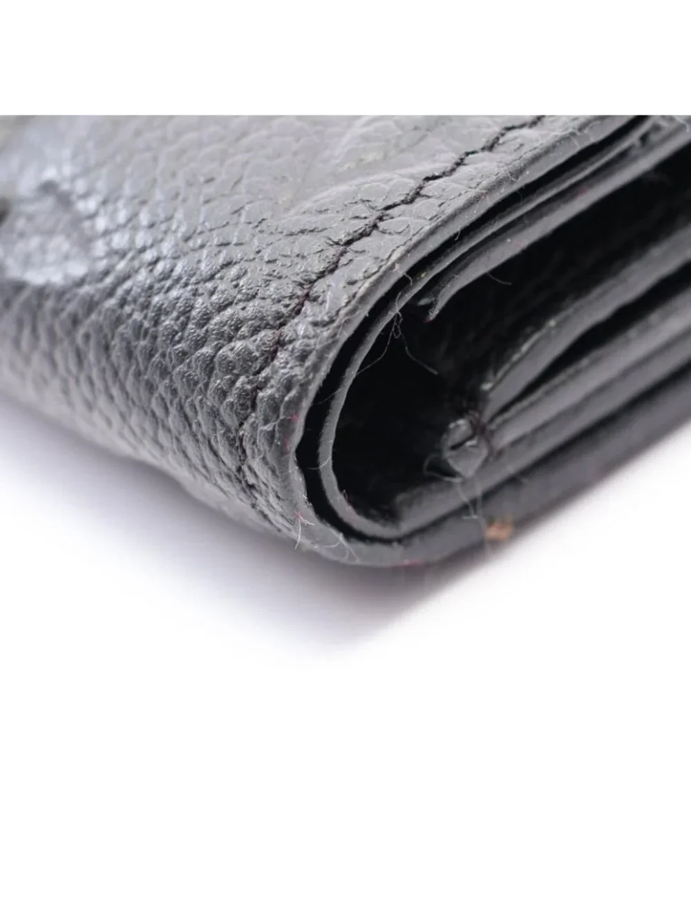 Louis Vuitton Trifold Wallet Portefeuille Zoe Monogram Empreinte Noir Leathere